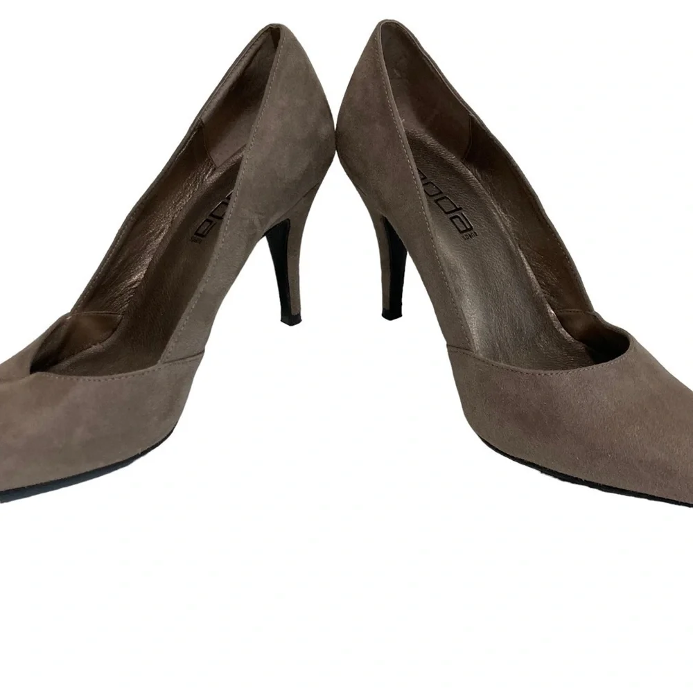 Moda Spana Faux Suede High Heel Shoes Women’s Size 8.5 M Brown